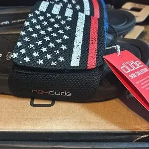 Hey Dude | Shoes | New Hey Dude Flag Patriotic Slide Sandals  display picture 3